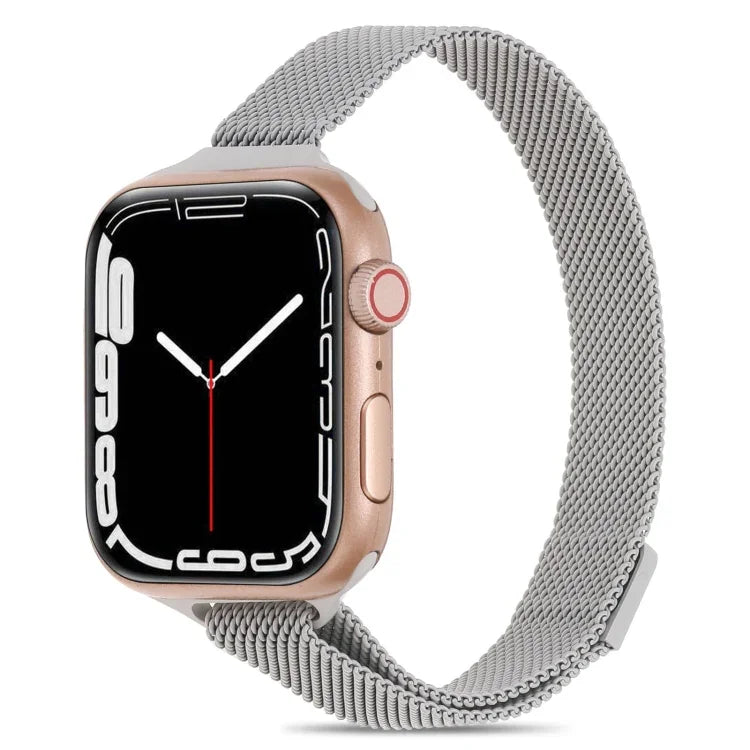 سوار ساعة ميلانيز صغير الخصر لسلسلة Apple Watch، 7 41مم / 6&SE&5&4 40مم / 3&2&1 38مم، 7 45مم / 6&SE&5&4 44مم / 3&2&1 42مم