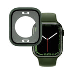 غطاء ساعة مقاوم للماء من PC + زجاج مقسى مع غطاء سفلي لسلسلة Apple Watch 9 / 8 / 7 45مم، 9 / 8 / 7 41مم، 9 / 8 / 7 45مم