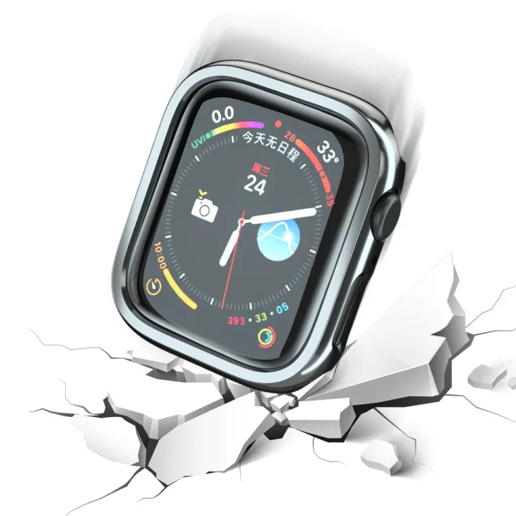 Electroplated PC Hollow Watch Protective Case, For Apple Watch Series 9 / 8 / 7 41mm, For Apple Watch Series 9 / 8 / 7 45mm