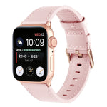 سوار ساعة من الجلد الطبيعي صغير الخصر لسلسلة Apple Watch، 7 41مم / 6&SE&5&4 40مم / 3&2&1 38مم، 7 45مم / 6&SE&5&4 44مم / 3&2&1 42مم