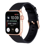 سوار ساعة من الجلد الطبيعي صغير الخصر لسلسلة Apple Watch، 7 41مم / 6&SE&5&4 40مم / 3&2&1 38مم، 7 45مم / 6&SE&5&4 44مم / 3&2&1 42مم