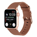 سوار ساعة من الجلد الطبيعي صغير الخصر لسلسلة Apple Watch، 7 41مم / 6&SE&5&4 40مم / 3&2&1 38مم، 7 45مم / 6&SE&5&4 44مم / 3&2&1 42مم