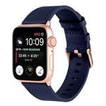 سوار ساعة من الجلد الطبيعي صغير الخصر لسلسلة Apple Watch، 7 41مم / 6&SE&5&4 40مم / 3&2&1 38مم، 7 45مم / 6&SE&5&4 44مم / 3&2&1 42مم