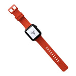 سوار ساعة سيليكون مخيط بخيط لسلسلة Apple Watch، 7 41مم / 6&SE&5&4 40مم / 3&2&1 38مم، 7 45مم / 6&SE&5&4 44مم / 3&2&1 42مم