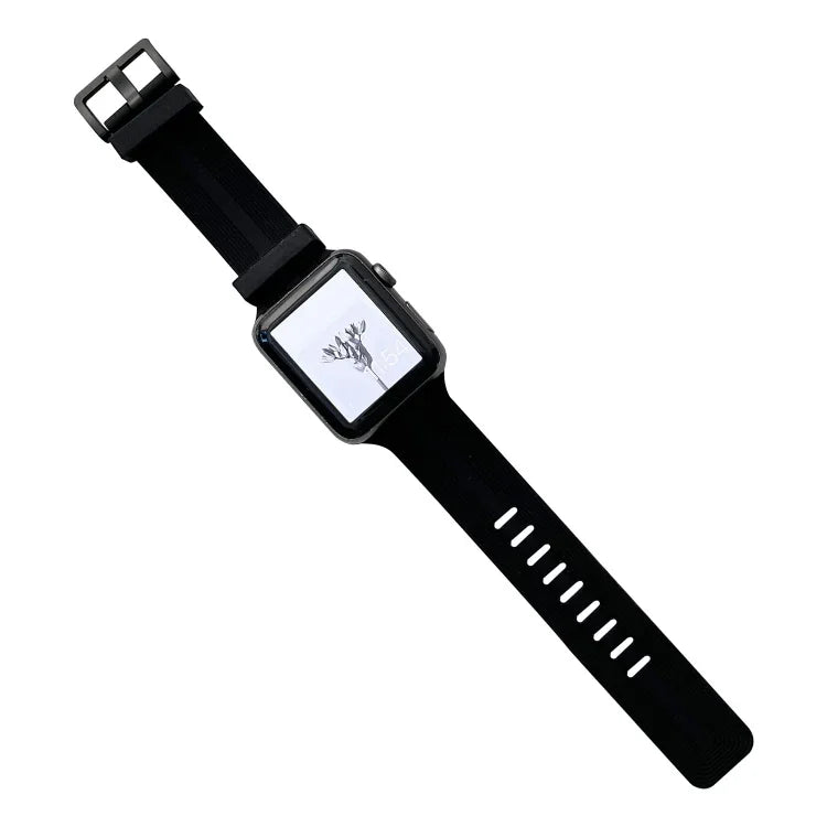 سوار ساعة سيليكون مخيط بخيط لسلسلة Apple Watch، 7 41مم / 6&SE&5&4 40مم / 3&2&1 38مم، 7 45مم / 6&SE&5&4 44مم / 3&2&1 42مم
