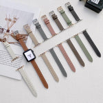 سوار ساعة من الجلد العادي لسلسلة Apple Watch، 7 41مم / 6&SE&5&4 40مم / 3&2&1 38مم، 7 45مم / 6&SE&5&4 44مم / 3&2&1 42مم