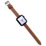 سوار ساعة من الجلد العادي لسلسلة Apple Watch، 7 41مم / 6&SE&5&4 40مم / 3&2&1 38مم، 7 45مم / 6&SE&5&4 44مم / 3&2&1 42مم