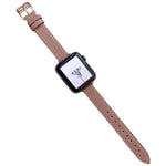 سوار ساعة من الجلد العادي لسلسلة Apple Watch، 7 41مم / 6&SE&5&4 40مم / 3&2&1 38مم، 7 45مم / 6&SE&5&4 44مم / 3&2&1 42مم