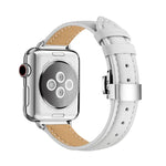 سوار ساعة بإبزيم فراشة نحيف لسلسلة Apple Watch، 7 41مم / 6&SE&5&4 40مم / 3&2&1 38مم