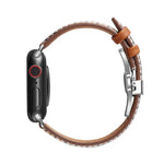 سوار ساعة بإبزيم فراشة نحيف لسلسلة Apple Watch، 7 41مم / 6&SE&5&4 40مم / 3&2&1 38مم