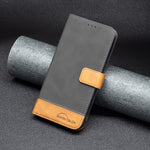 BF11 Color Matching Skin Feel Leather Phone Case, For iPhone 13 Pro Max