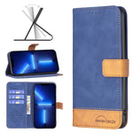 BF11 Color Matching Skin Feel Leather Phone Case, For iPhone 13 Pro Max