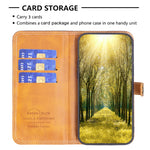 BF12 Color Matching Double Line Leather Phone Case, For iPhone 13 Pro Max