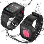 غطاء ساعة مقاوم للماء من TPU + PC + سيليكون من RedPepper لسلسلة آبل ووتش 9 / 8 / 7 بحجم 41مم، لسلسلة آبل ووتش 9 / 8 / 7 بحجم 45مم
