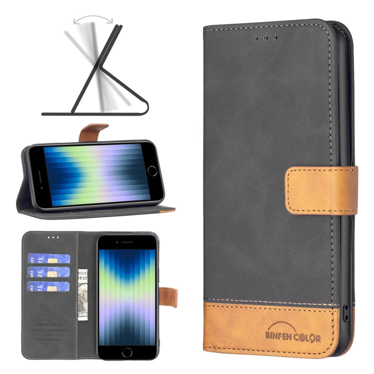 BF11 Color Matching Skin Feel Leather Phone Case, For iPhone SE 2022 / SE 2020 / 8 / 7, For iPhone 11 Pro, For iPhone 12 mini, For iPhone 12 Pro Max, For iPhone 12 / 12 Pro, For iPhone 13, For iPhone XS Max, For iPhone 8 Plus / 7 Plus                  ...