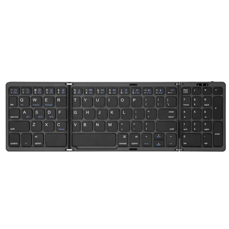 B089 Bluetooth Foldable Keyboard with Numeric, B089(Silver), B089 (Black)