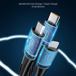 كابل بيانات شحن سريع 3 في 1 awei CL-972 Type-C / USB-C + 8 دبابيس + Micro USB، الطول: 1.2م