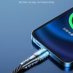 كابل بيانات شحن سريع 3 في 1 awei CL-972 Type-C / USB-C + 8 دبابيس + Micro USB، الطول: 1.2م