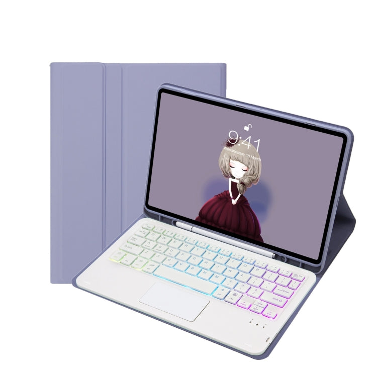 غطاء جلد للتابلت مع فتحة قلم ولوحة لمس ولوحة مفاتيح بلوتوث ملمس الجلد، لطراز iPad 9.7 2018 و2017 / Pro 9.7 / Air 2، لطراز iPad 10.2 2021 و2020 و2019 / Air 2019 / Pro 10.5، لطراز iPad Air 11 2025 / 2024 / Pro 11 2021 و2020 و2018