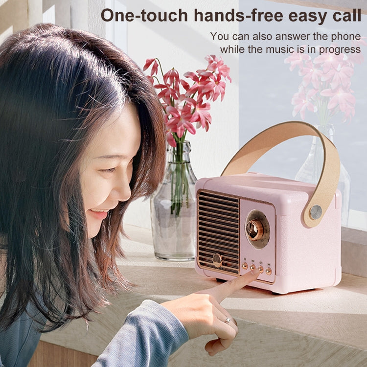 مكبر صوت بلوتوث لاسلكي محمول HIFI صغير بتصميم ريترو HM11 PLUS، HM11 PLUS (أصفر)، HM11 PLUS (أسود)، HM11 PLUS (بنفسجي)، HM11 PLUS (وردي)، HM11 PLUS (أخضر)
