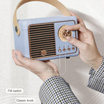 مكبر صوت بلوتوث لاسلكي محمول HIFI صغير بتصميم ريترو HM11 PLUS، HM11 PLUS (أصفر)، HM11 PLUS (أسود)، HM11 PLUS (بنفسجي)، HM11 PLUS (وردي)، HM11 PLUS (أخضر)
