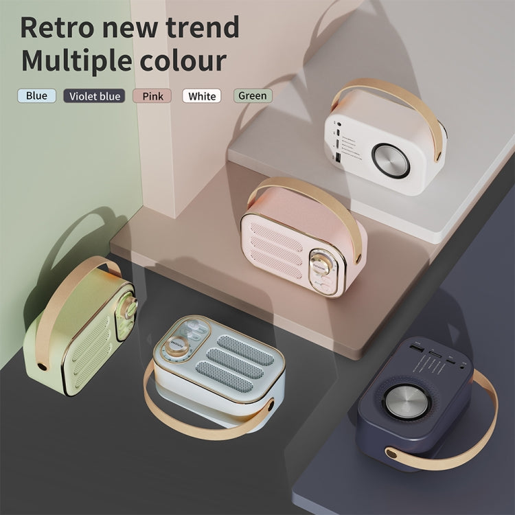 مكبر صوت بلوتوث لاسلكي محمول HIFI صغير بتصميم ريترو DW13