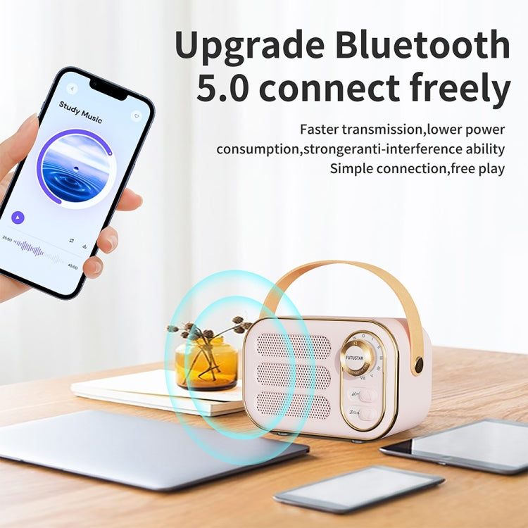 مكبر صوت بلوتوث لاسلكي محمول HIFI صغير بتصميم ريترو DW13