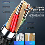 كابل شحن USB للوشم 5A، طول الكابل: 1م، USB-C / Type-C، Micro USB، 8 دبابيس