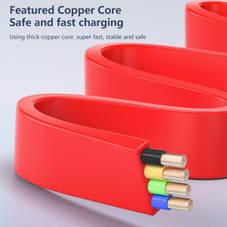 كابل شحن تلسكوبي 3 في 1 USB إلى 8 دبابيس + Micro USB + USB-C / Type-C مع حامل للهاتف المحمول