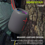 مكبر صوت بلوتوث لاسلكي مقاوم للماء صغير من HOPESTAR P20، P20 صغير (رمادي)، P20 صغير (أزرق)، P20 صغير (أسود)، P20 صغير (أحمر)