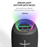 مكبر صوت بلوتوث لاسلكي مقاوم للماء من HOPESTAR P20 Pro، P20 Pro (رمادي)، P20 Pro (أزرق)، P20 Pro (أسود)، P20 Pro (أحمر)