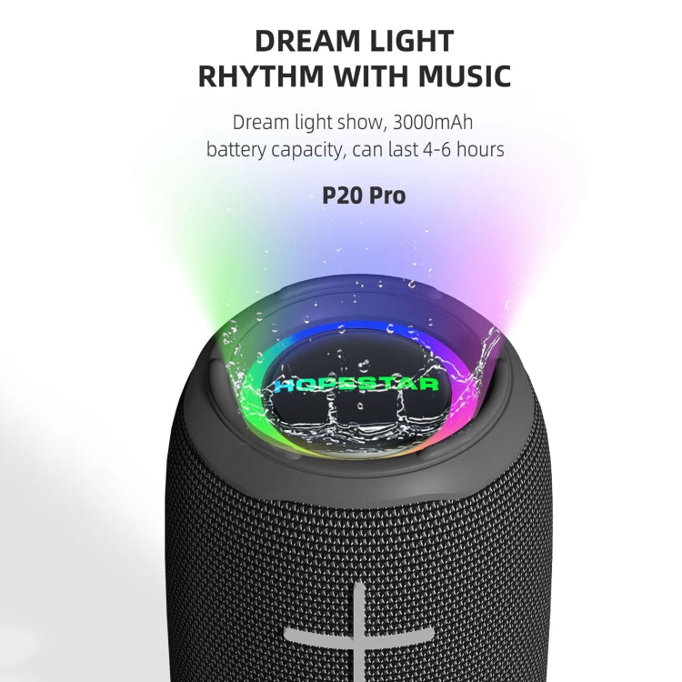 مكبر صوت بلوتوث لاسلكي مقاوم للماء من HOPESTAR P20 Pro، P20 Pro (رمادي)، P20 Pro (أزرق)، P20 Pro (أسود)، P20 Pro (أحمر)