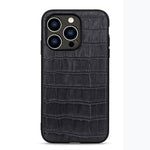 Crocodile Texture Genuine Leather Phone Case, For iPhone 14, For iPhone 14 Plus, For iPhone 14 Pro, For iPhone 14 Pro Max