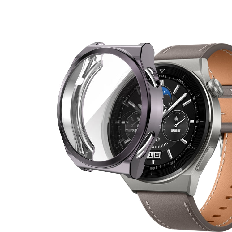 Electroplating Full Coverage TPU Watch Case, For Huawei Watch GT3 Pro 43mm