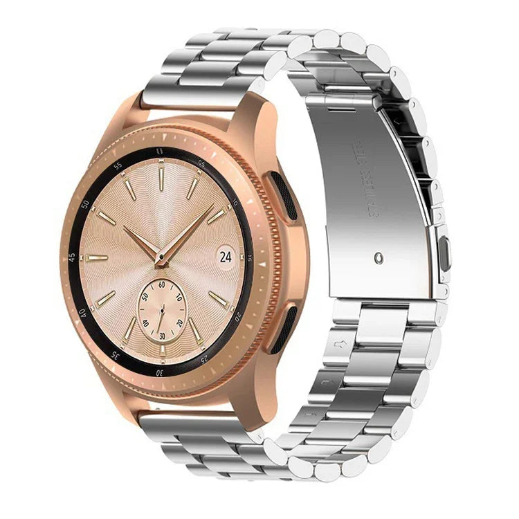 سوار ساعة فولاذي بثلاث خرزات لؤلؤية مقاس 46mm، لساعة جالاكسي