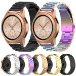 سوار ساعة فولاذي بثلاث خرزات لؤلؤية مقاس 46mm، لساعة جالاكسي
