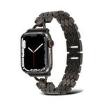 سوار ساعة معدني بشكل معين على شكل حرف D لسلسلة Apple Watch، 7 مقاس 45مم / 6&SE&5&4 مقاس 44مم / 3&2&1 مقاس 42مم، 7 مقاس 41مم / 6&SE&5&4 مقاس 40مم / 3&2&1 مقاس 38مم