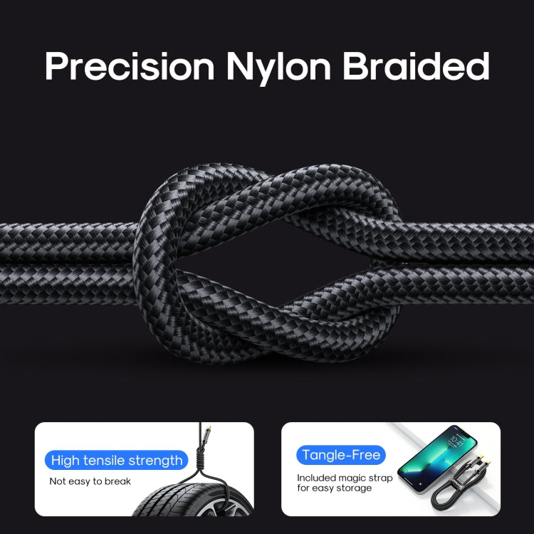 JOYROOM S-UL012A12 كابل مزامنة بيانات USB-A إلى 8 دبابيس 2.4A، 1.2 متر USB-A إلى 8 دبابيس