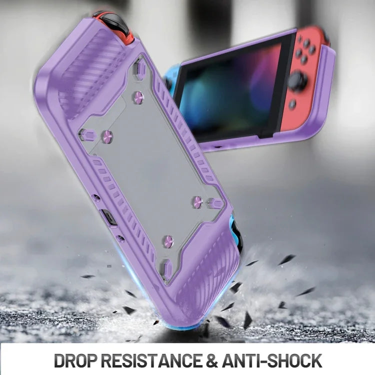 حافظة واقية من TPU+PC لجهاز تحكم الألعاب لجهاز Switch OLED