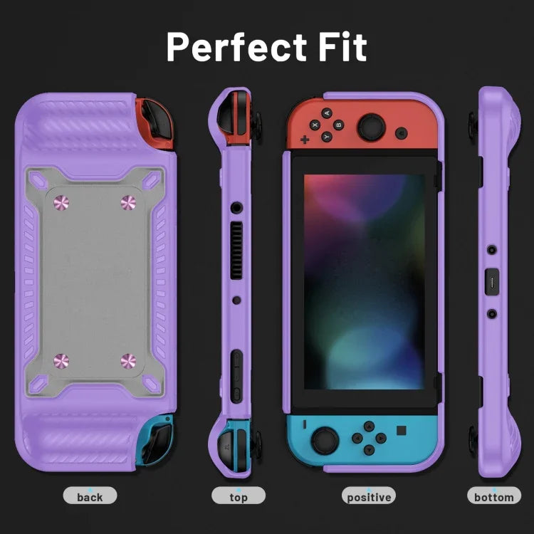 حافظة واقية من TPU+PC لجهاز تحكم الألعاب لجهاز Switch OLED