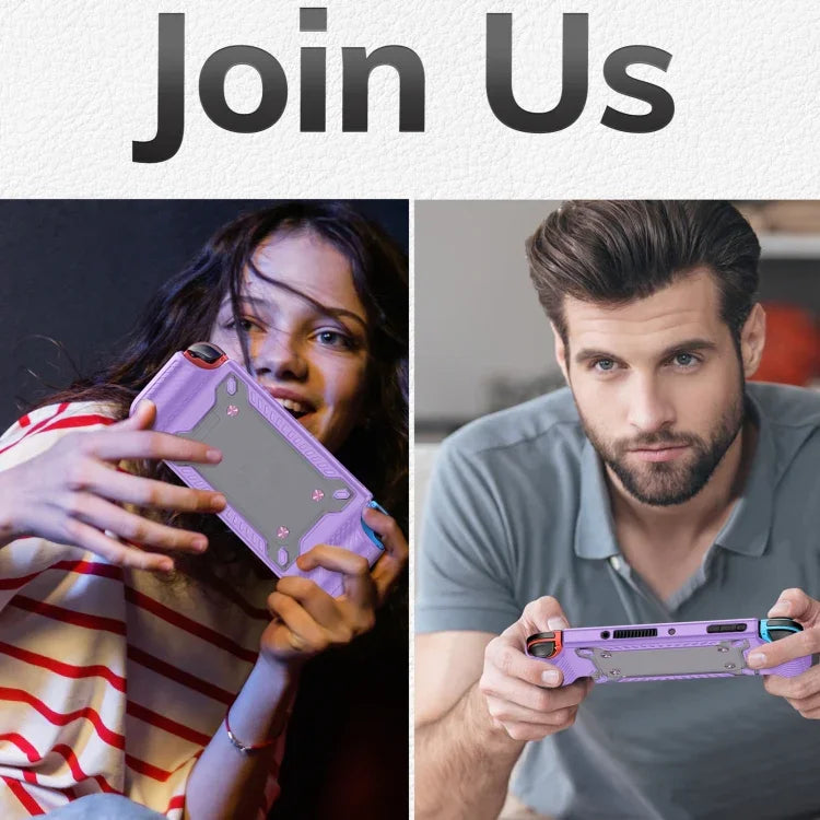 حافظة واقية من TPU+PC لجهاز تحكم الألعاب لجهاز Switch OLED