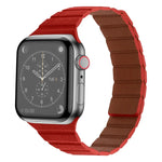 سوار ساعة من الجلد المغناطيسي القوي لسلسلة Apple Watch، 7 مقاس 41مم / 6&SE&5&4 مقاس 40مم / 3&2&1 مقاس 38مم، 7 مقاس 45مم / 6&SE&5&4 مقاس 44مم / 3&2&1 مقاس 42مم