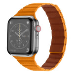 سوار ساعة من الجلد المغناطيسي القوي لسلسلة Apple Watch، 7 مقاس 41مم / 6&SE&5&4 مقاس 40مم / 3&2&1 مقاس 38مم، 7 مقاس 45مم / 6&SE&5&4 مقاس 44مم / 3&2&1 مقاس 42مم