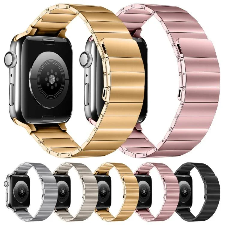 سوار ساعة من الفولاذ المغناطيسي لسلسلة Apple Watch، 7 مقاس 41مم / 6&SE&5&4 مقاس 40مم / 3&2&1 مقاس 38مم، 7 مقاس 45مم / 6&SE&5&4 مقاس 44مم / 3&2&1 مقاس 42مم