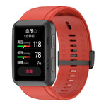 Solid Color Silicone Watch Band with Buckle, For Huawei Watch D