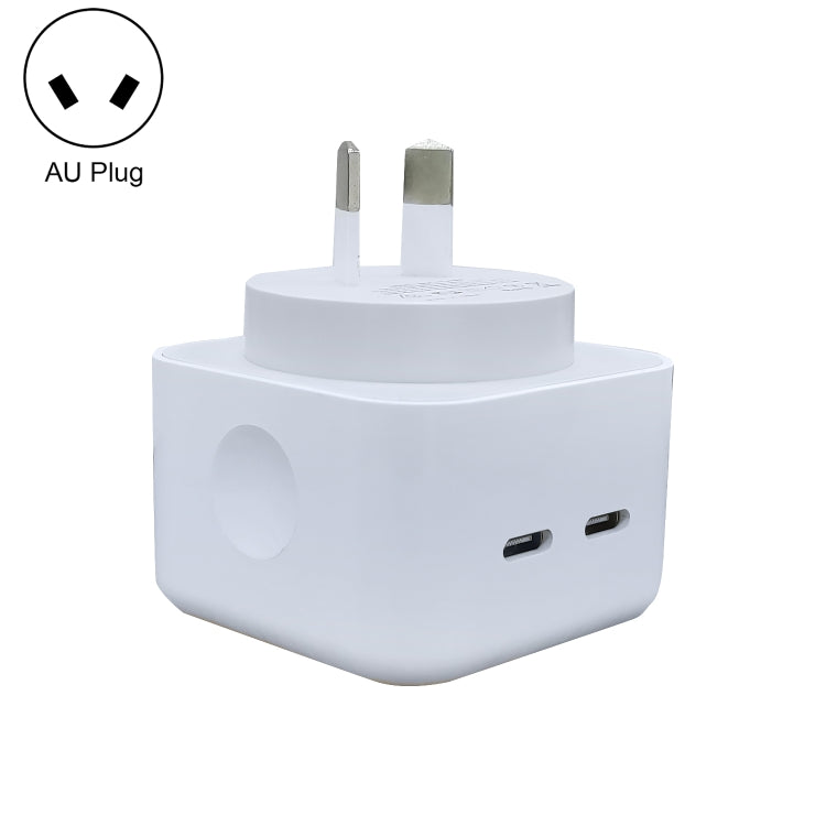 شاحن مزدوج SDC-40W PD USB-C / Type-C لسلسلة iPhone / iPad، قابس أستراليا