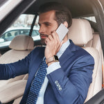 سوار ساعة من الجلد مع إبزيم مزدوج لسلسلة Apple Watch، 7 مقاس 41مم / 6&SE&5&4 مقاس 40مم / 3&2&1 مقاس 38مم، 7 مقاس 45مم / 6&SE&5&4 مقاس 44مم / 3&2&1 مقاس 42مم