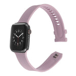 سوار ساعة من السيليكون مع إبزيم مربع لسلسلة Apple Watch، 7 مقاس 41مم / 6&SE&5&4 مقاس 40مم / 3&2&1 مقاس 38مم، 7 مقاس 45مم / 6&SE&5&4 مقاس 44مم / 3&2&1 مقاس 42مم