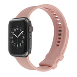 سوار ساعة من السيليكون مع إبزيم مربع لسلسلة Apple Watch، 7 مقاس 41مم / 6&SE&5&4 مقاس 40مم / 3&2&1 مقاس 38مم، 7 مقاس 45مم / 6&SE&5&4 مقاس 44مم / 3&2&1 مقاس 42مم
