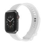 سوار ساعة من السيليكون مع إبزيم مربع لسلسلة Apple Watch، 7 مقاس 41مم / 6&SE&5&4 مقاس 40مم / 3&2&1 مقاس 38مم، 7 مقاس 45مم / 6&SE&5&4 مقاس 44مم / 3&2&1 مقاس 42مم